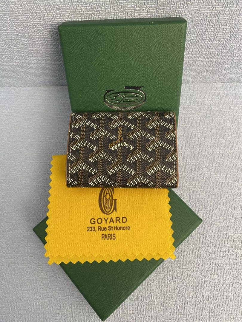 Goyard 二つ折り財布 ブラウン ベージュ