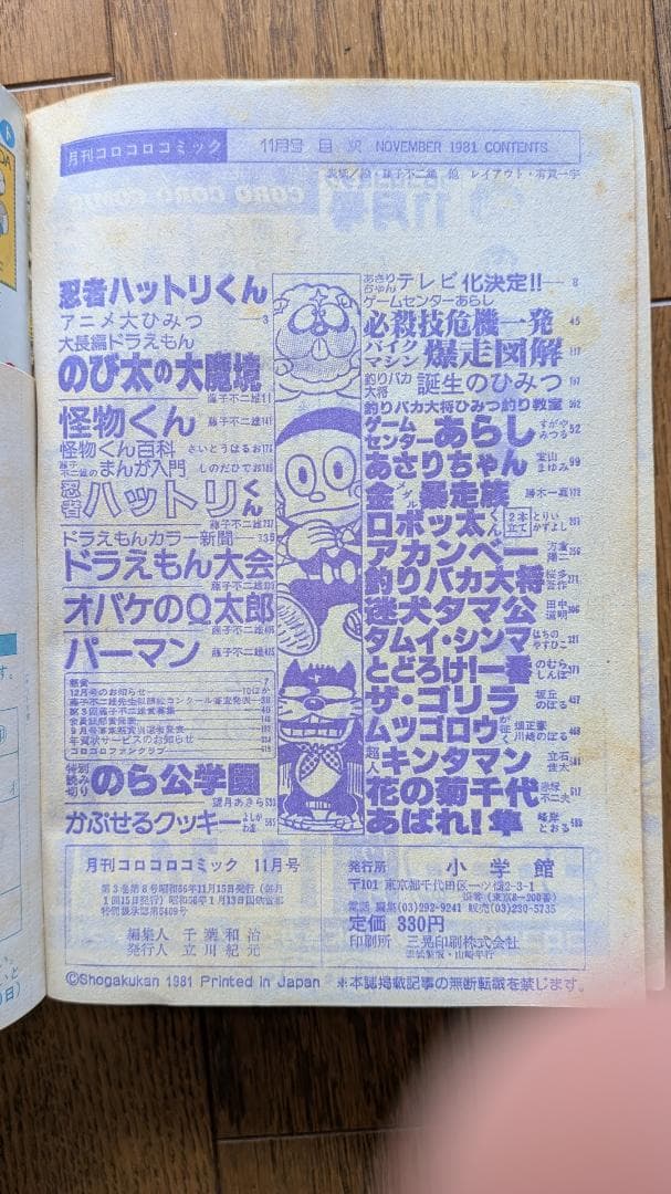 【超希少】月刊コロコロコミック 1981年 1月〜12月号 12冊セット 全巻