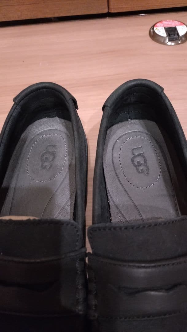 極美品■UGG モカシン /27cm/スエード/濃紺/インソールムートン付属