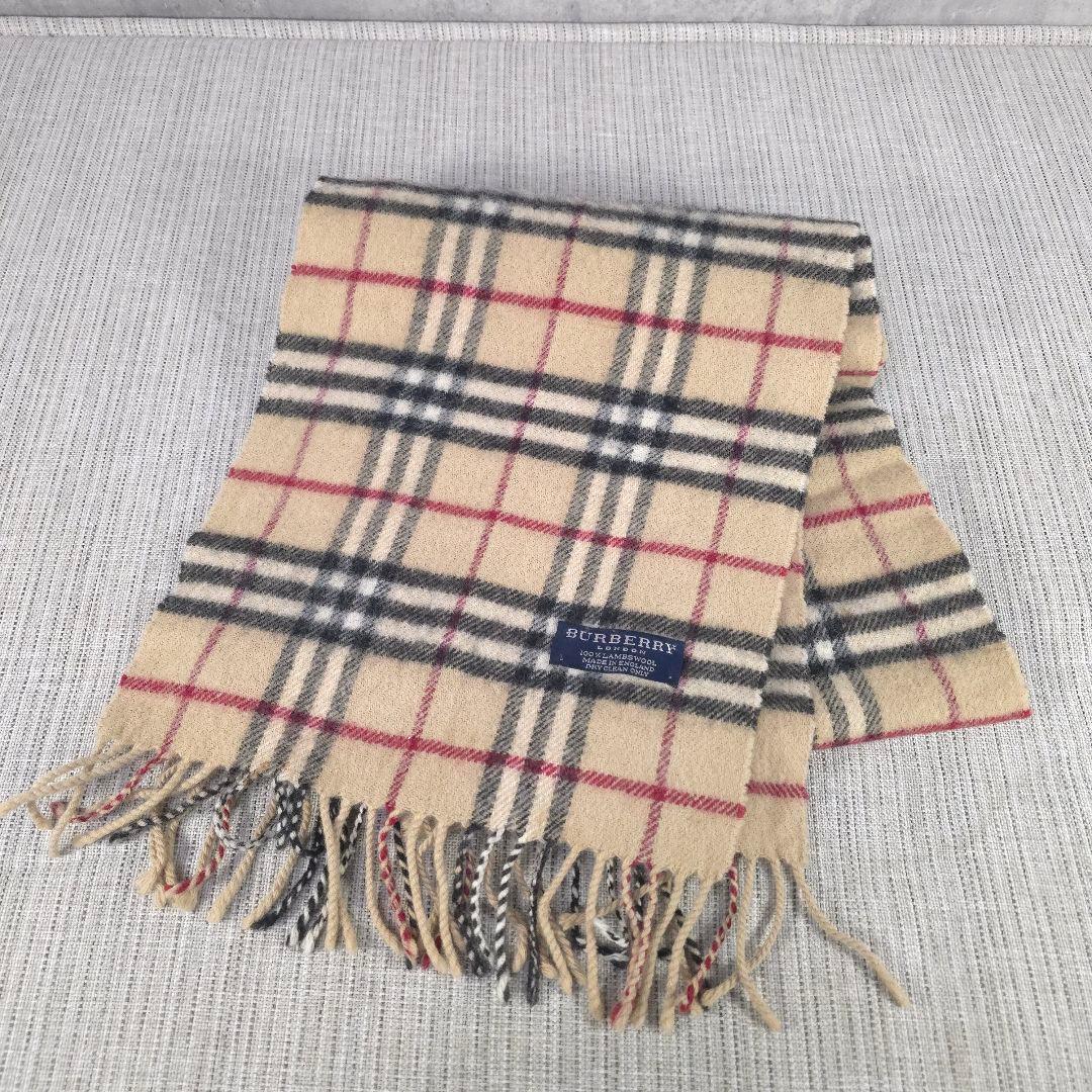 BURBERRY　バーバリー　ノバチェック　カシミヤ　マフラー　100％