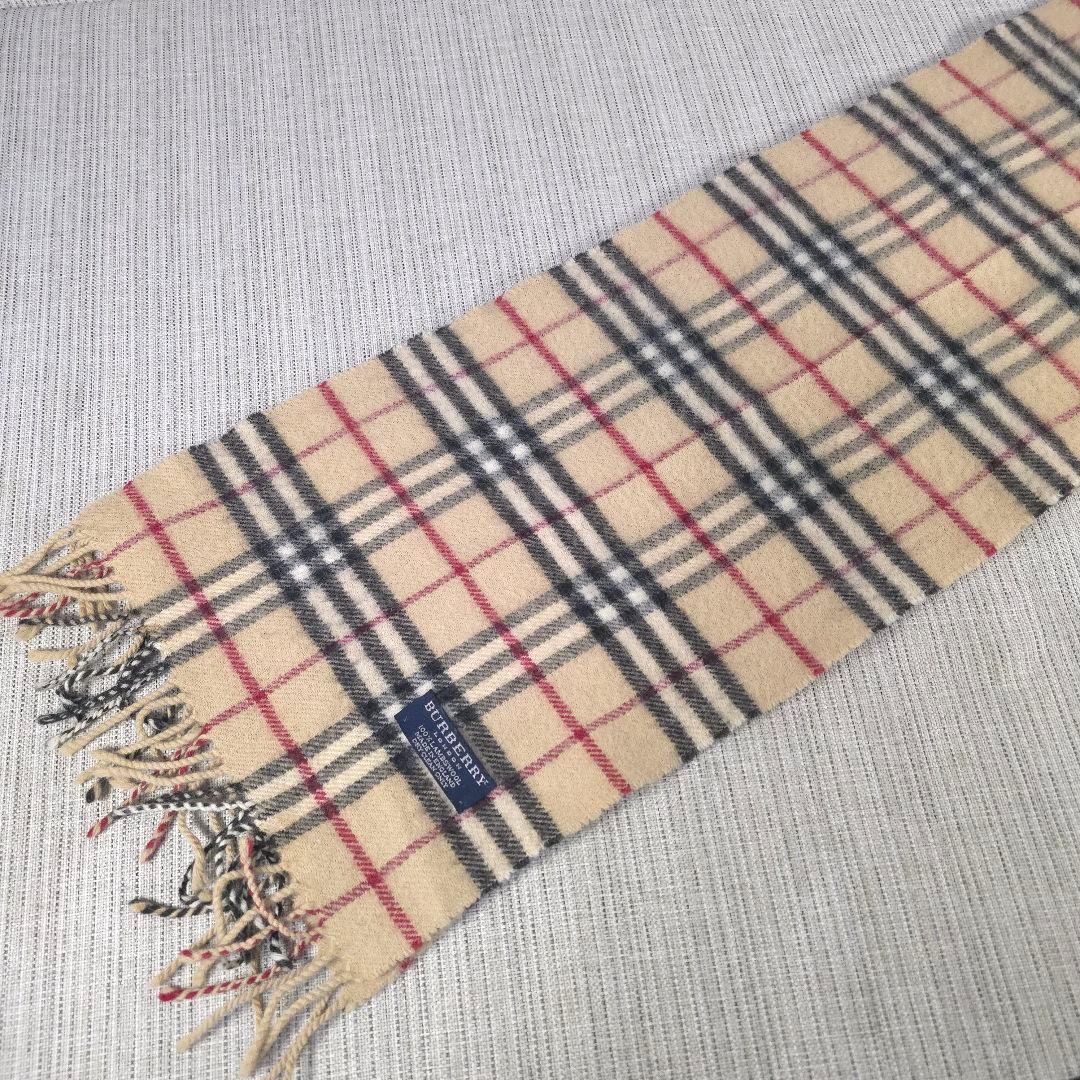 BURBERRY　バーバリー　ノバチェック　カシミヤ　マフラー　100％