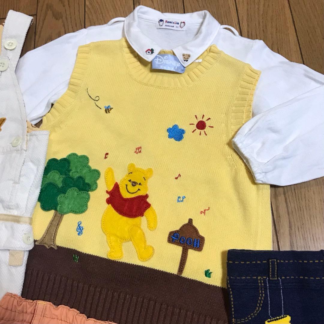 ファミリアのブラウス&プーさん可愛いセット販売 familiar Disney
