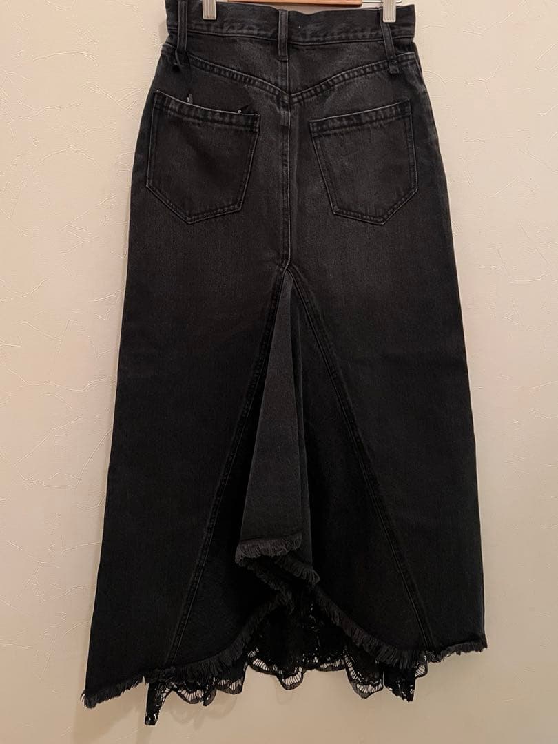 アメリ REMAKE LIKE DENIM LACE LAYERED SKIRT