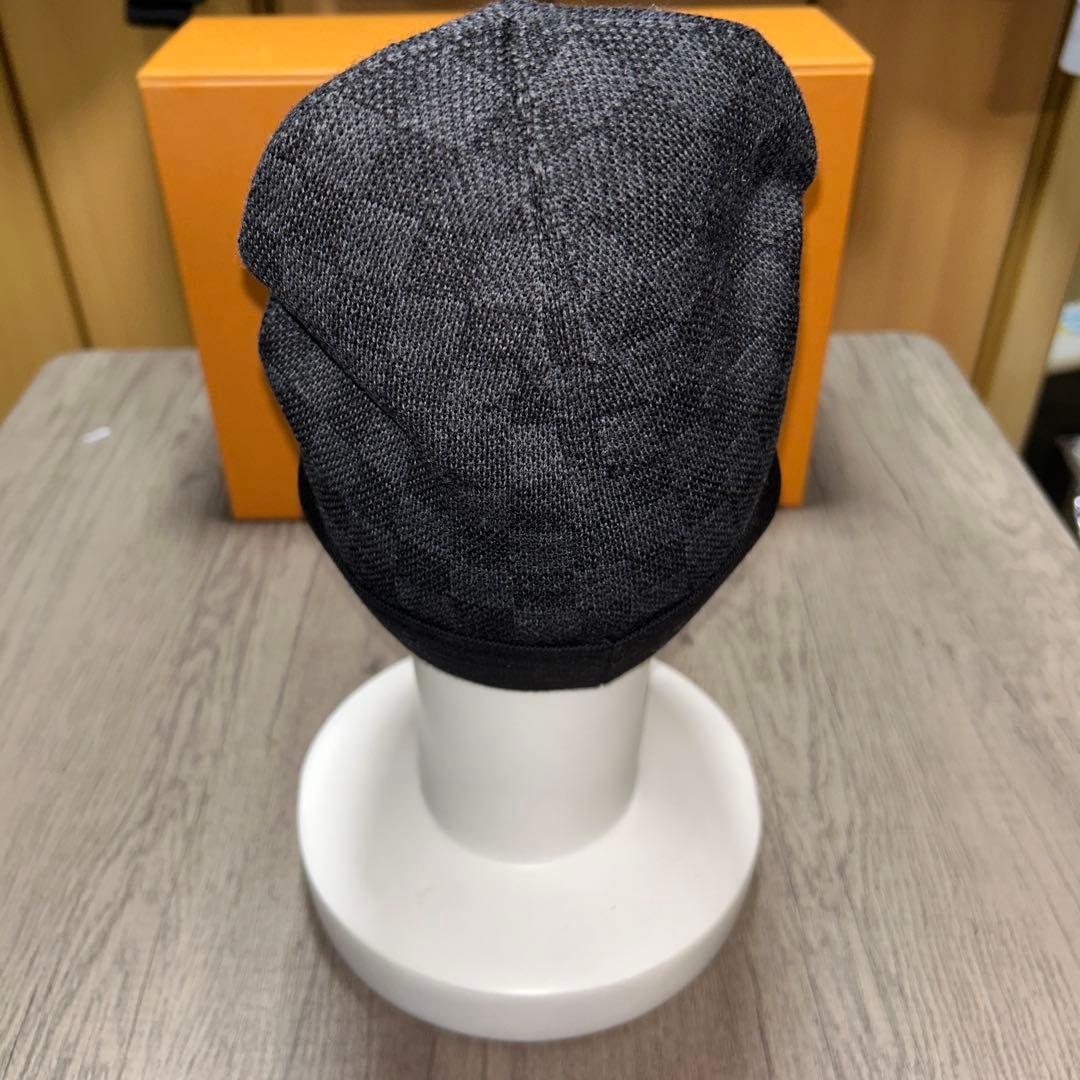 新品未使用LOUISVUITTONルイヴィトンニット帽ボネプティダミエグレー