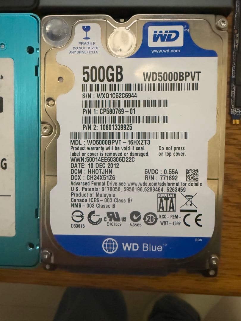 SSD/HDDセット 120GB/320GB/500GB まとめ 5点