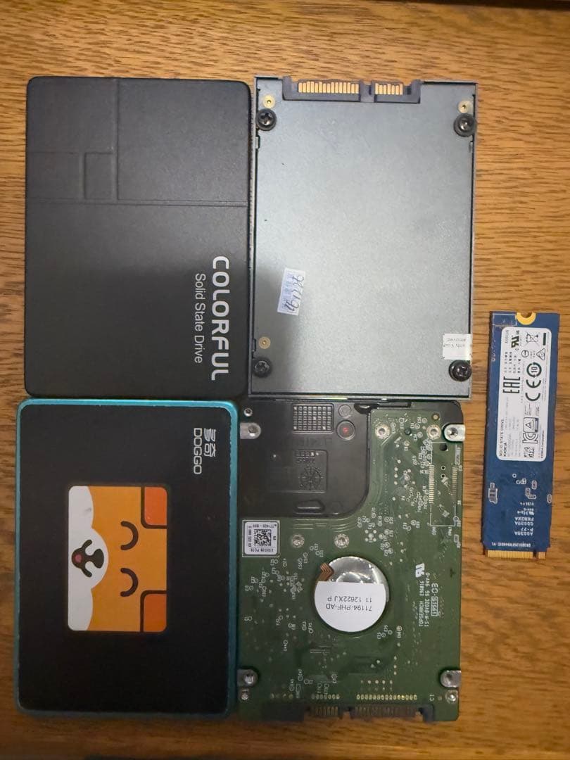 SSD/HDDセット 120GB/320GB/500GB まとめ 5点