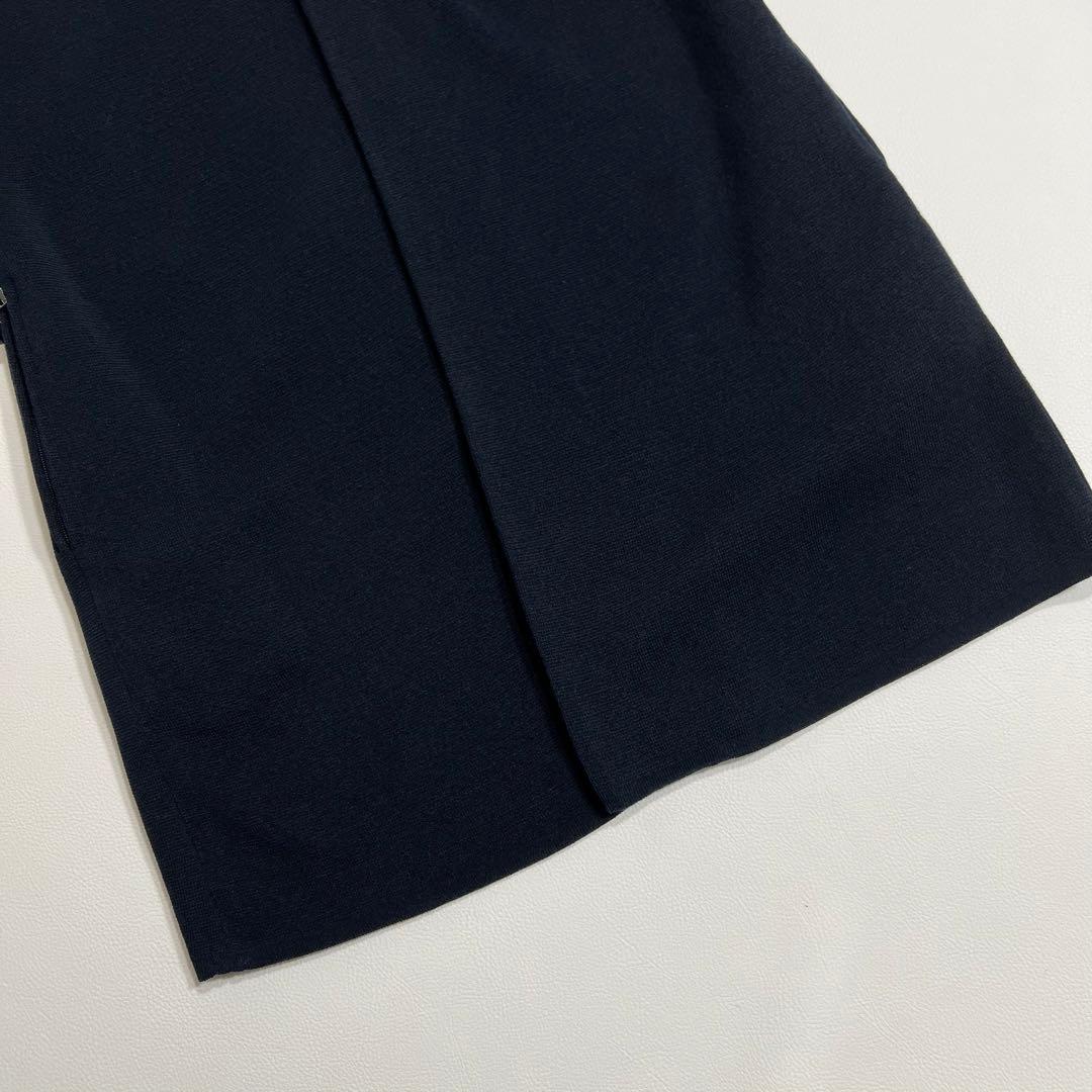 美品　Rene ルネ　ニットカーディガン　ロングカーディガン　ロゴプレート　34