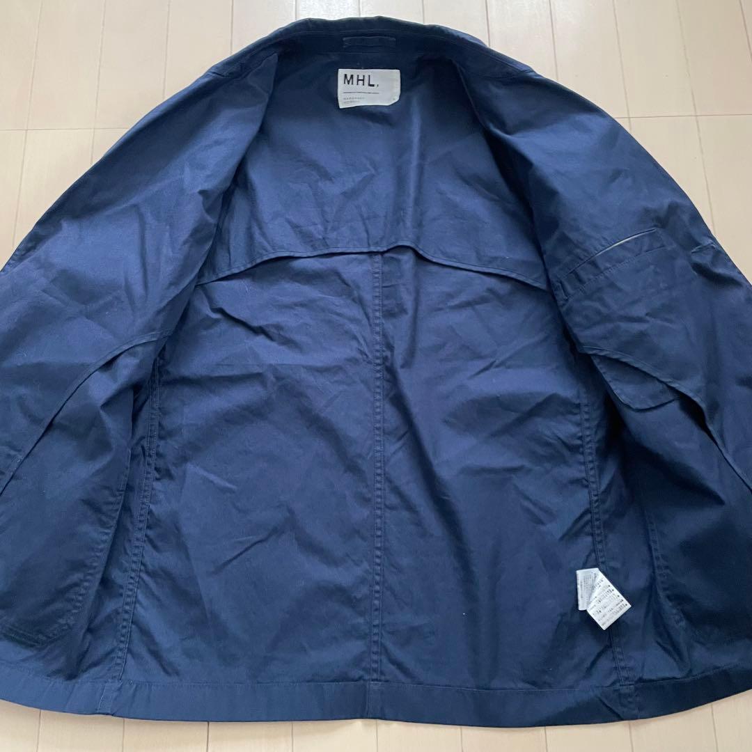 MHL【美品】テーラードジャケット ネイビー Lサイズ ビジネス 仕事 通勤