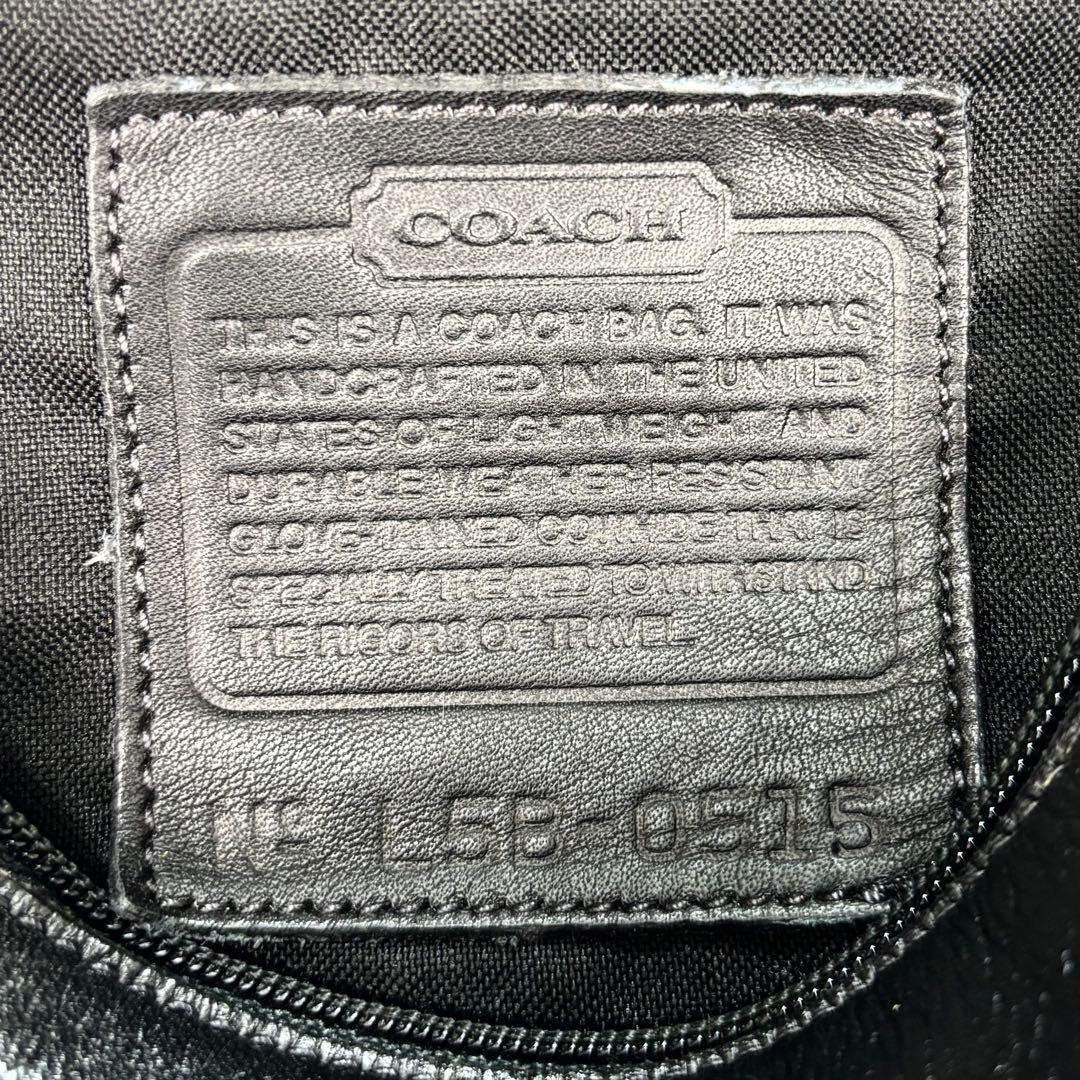 希少✨COACH オールドコーチ ウェストポーチ　レザー 黒 0515