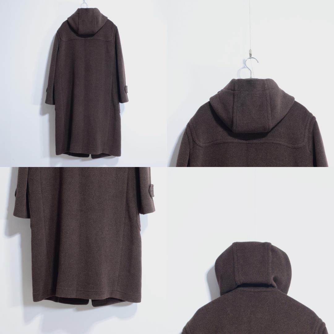 超貴重極上品　ムーアブルック製 カットパイル ダッフルコート Hブラウン M