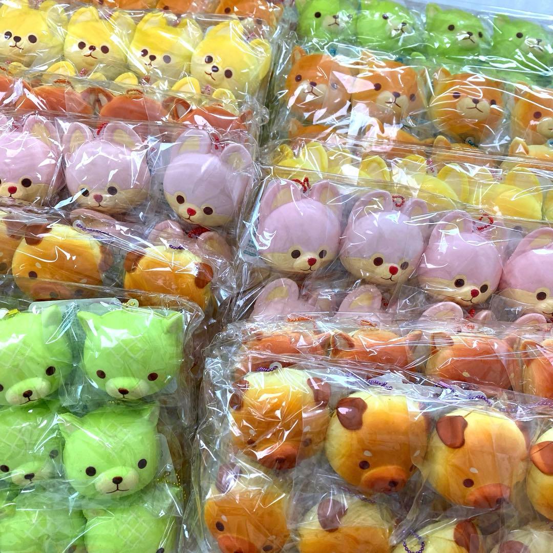 豆しば三兄弟 スクイーズ 焼きたてパン屋さん 全種セット マスコット