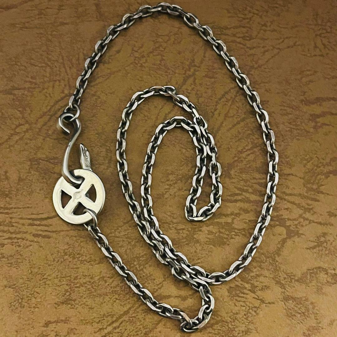 ゴローズ 金メタル付きホイール イーグルフックチェーン 細角 51センチ