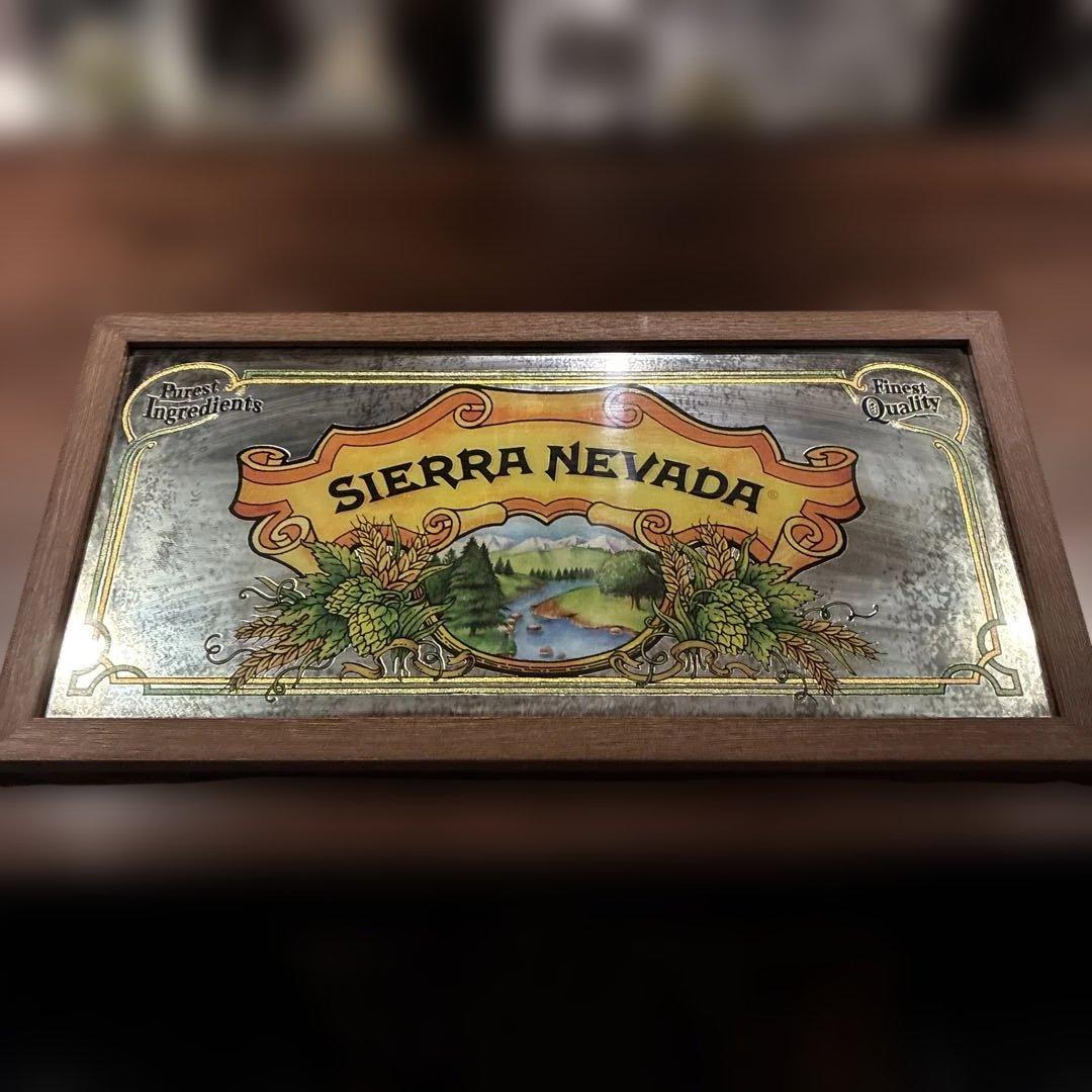 Sierra Nevada パブミラー 木製フレーム ビンテージ