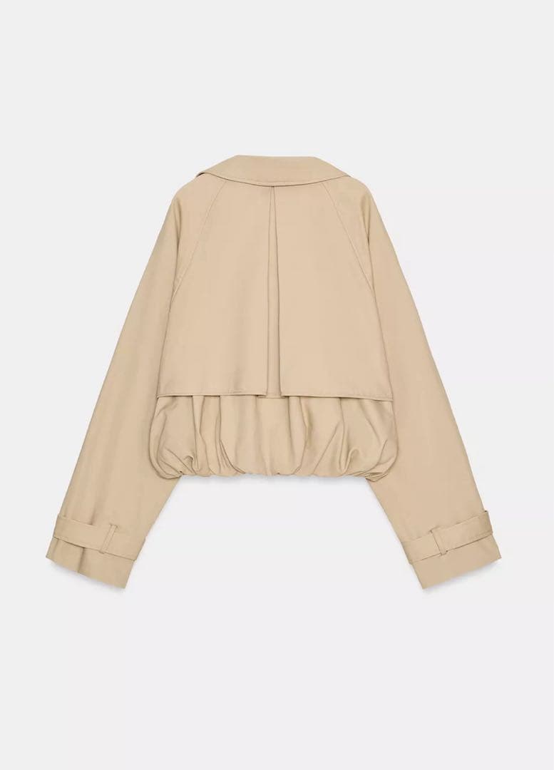 ZARA ザラショートバルーントレンチコート　Lサイズ