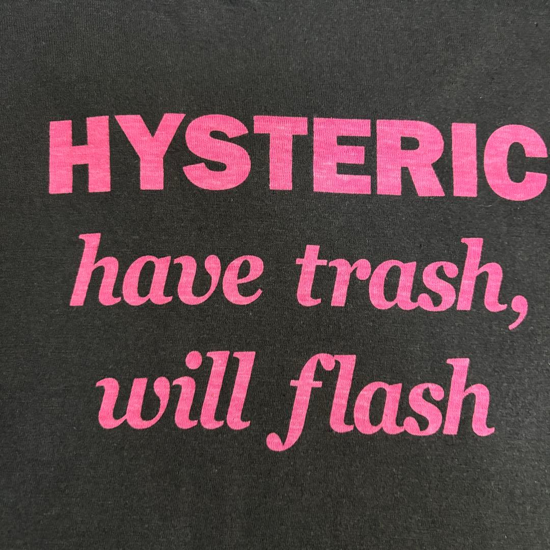 Hysteric Glamour ヒスガール マルチロゴ Tシャツ　黒×ピンク