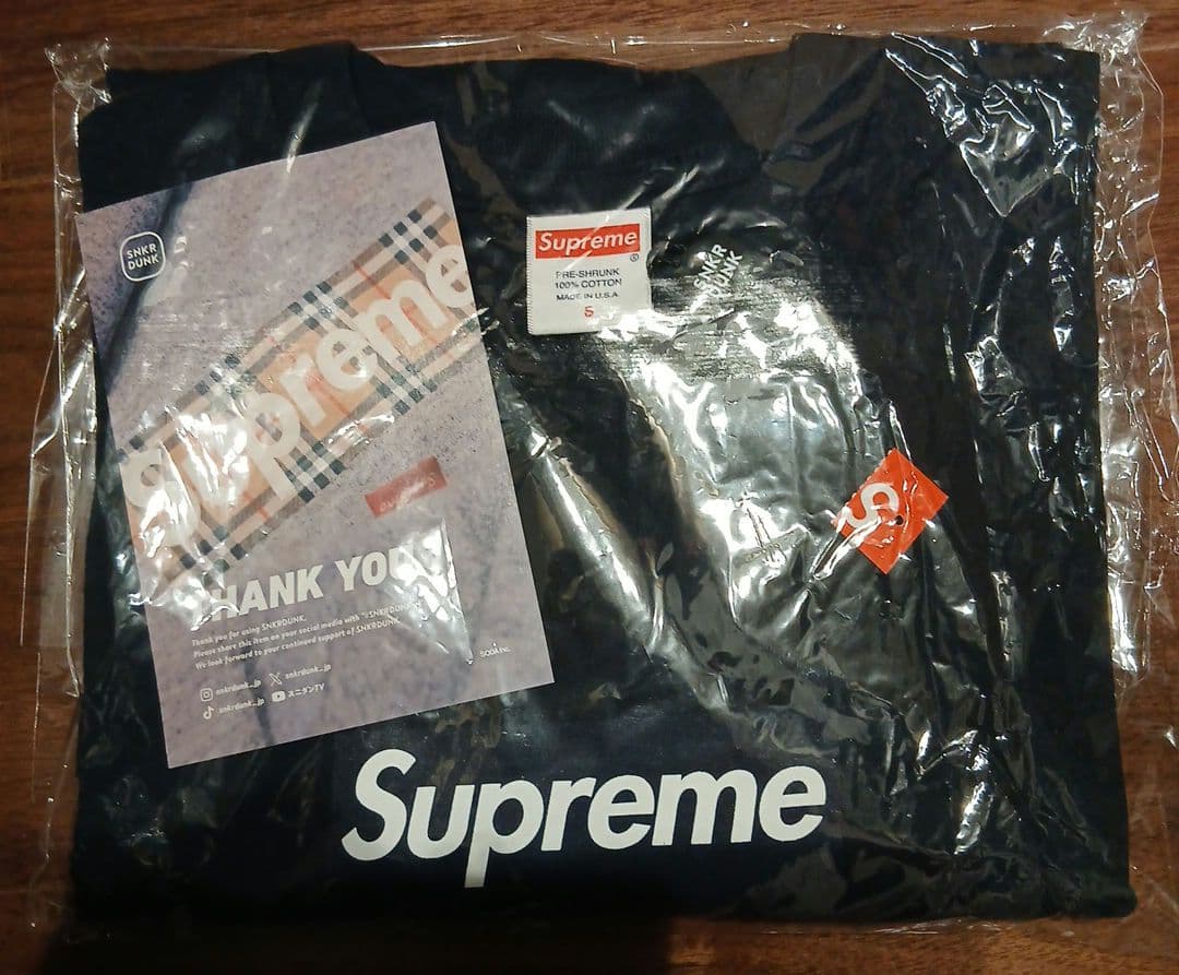 ⭕Supreme ネイビー 長袖