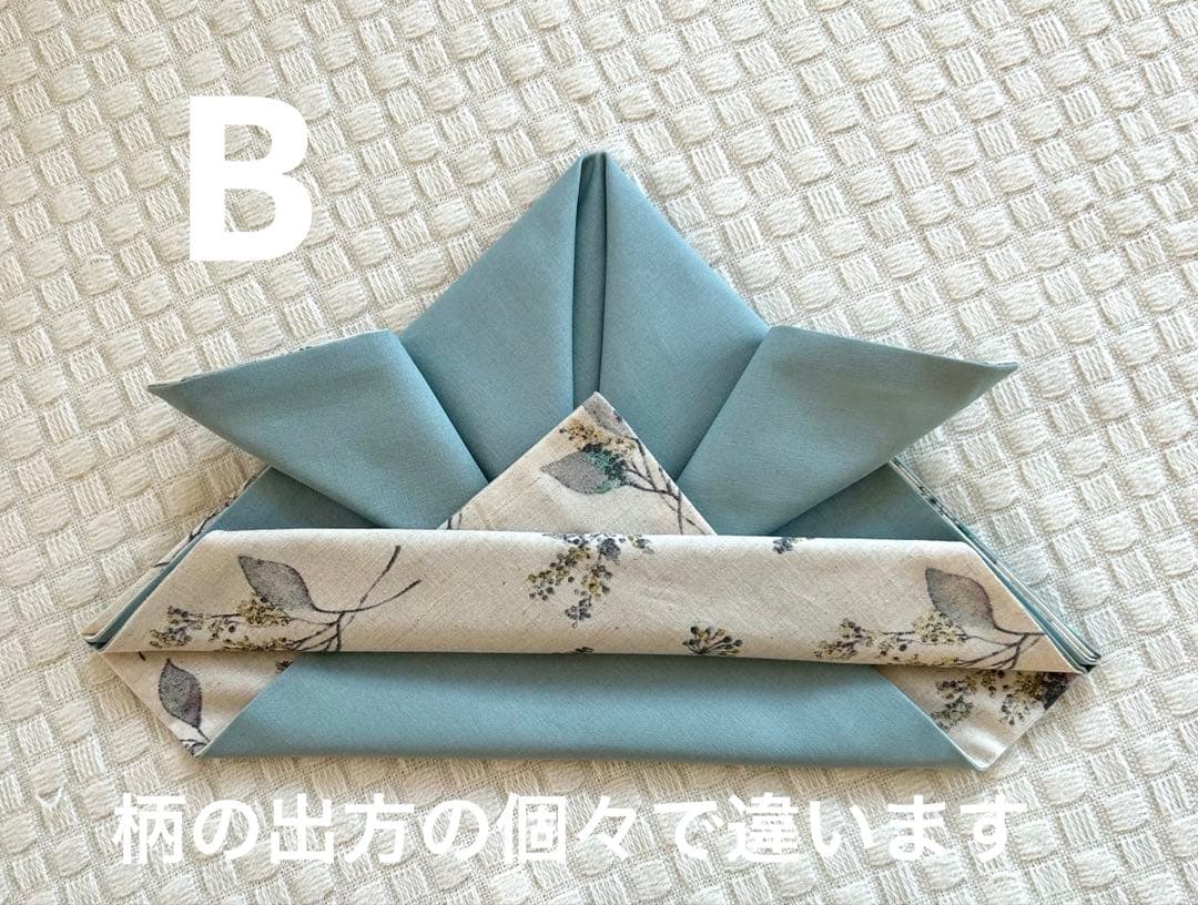 achan❤︎ベビー袴　グリーンリーフ柄×ミストブルーグリーン