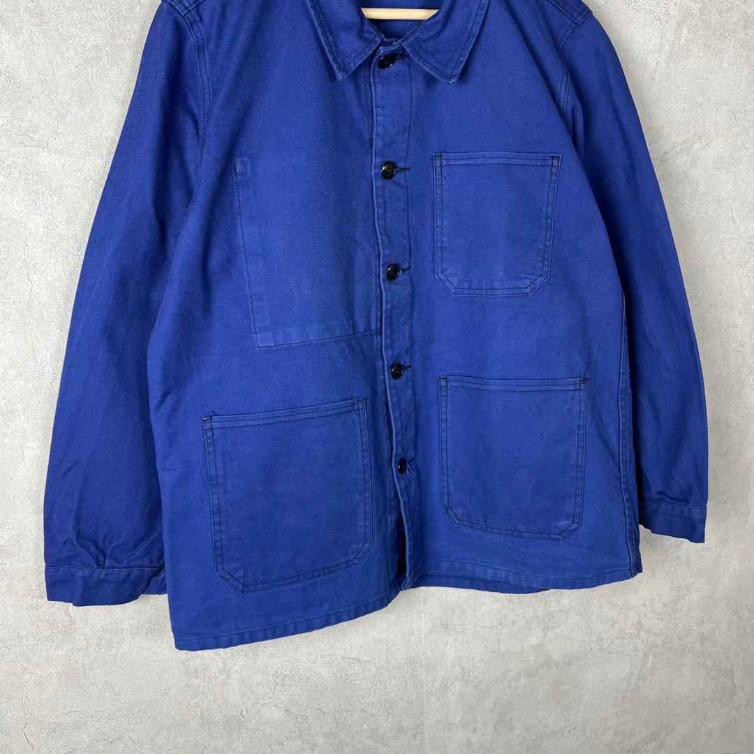 ユーロ古着 フレンチワーク カバーオール コットンジャケット vintage