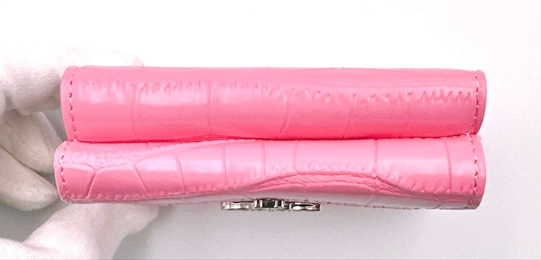 【新品✨超希少】Vivienne Westwood ミニ財布 /型押し/ピンク