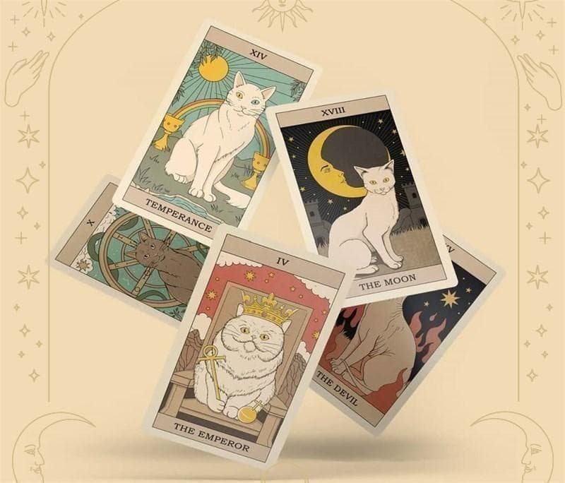 正規品✨人気デッキ✨日本版未発売✨可愛いにゃんこ♪地球の猫たちのタロットカード