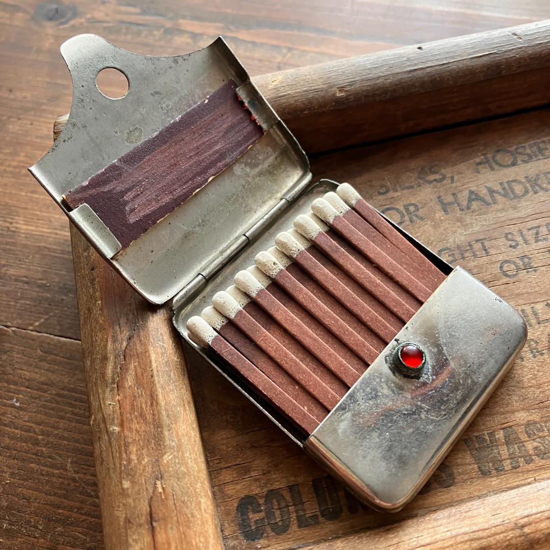 US広告入マッチケース／Early 1900s／antique／ノベルティ