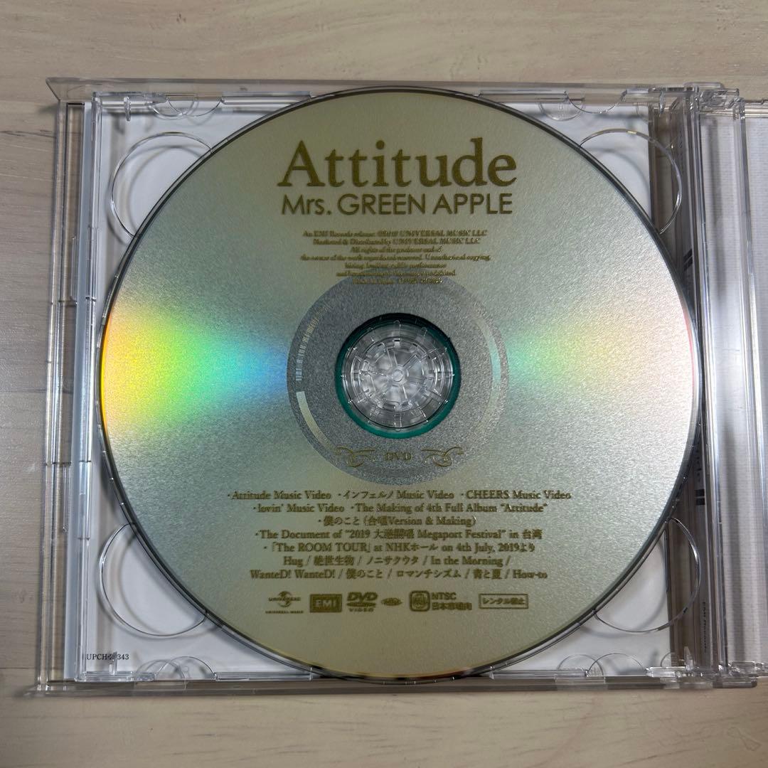 Mrs. GREEN APPLE Attitude CD+DVD 初回限定版