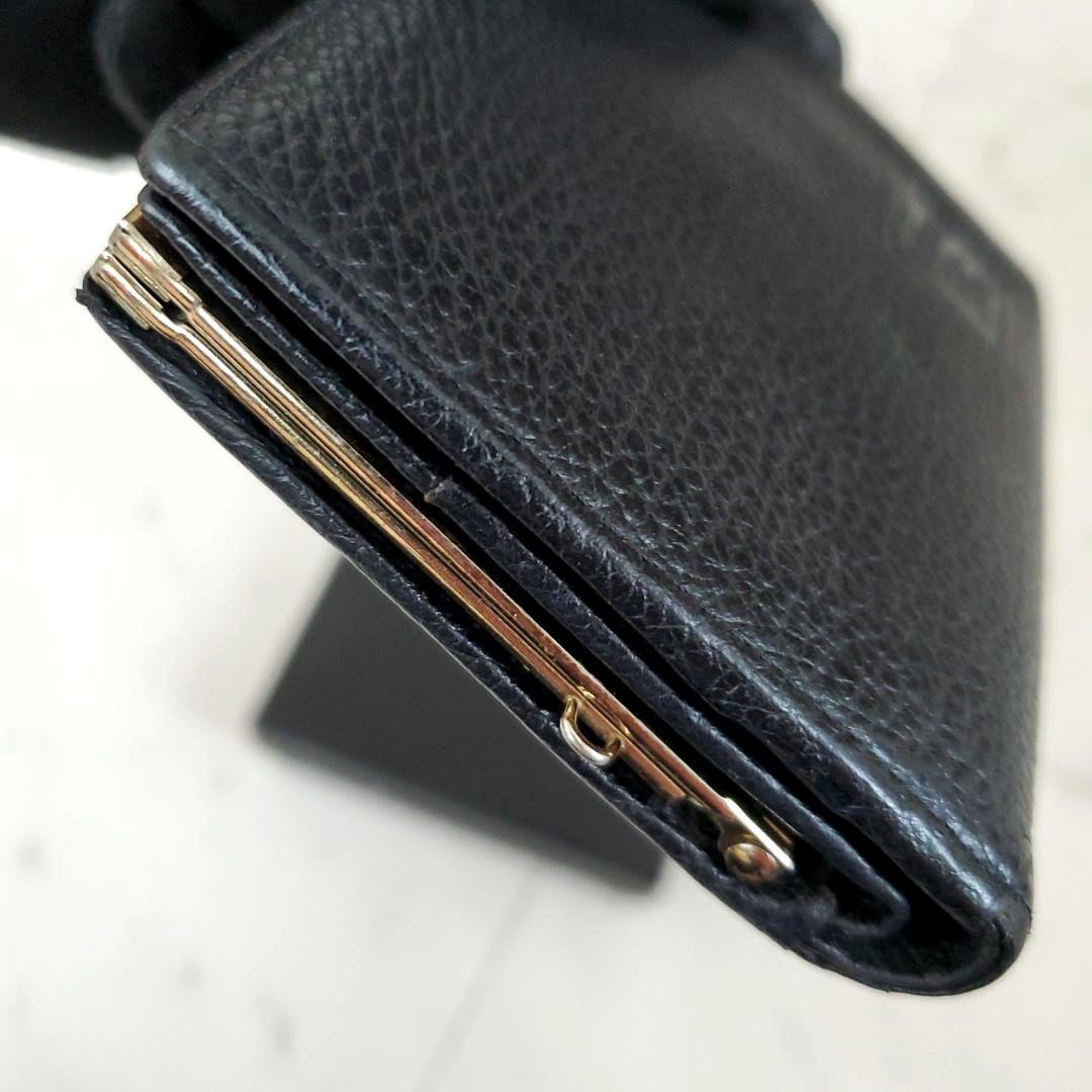 もう手に入らない！ 美品 バーバリー 折り財布 がま口 ノバチェック 黒 レア