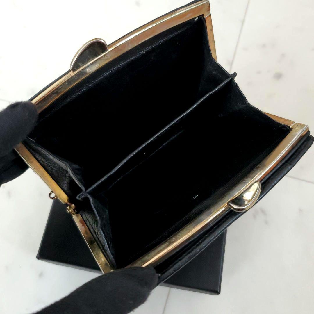 もう手に入らない！ 美品 バーバリー 折り財布 がま口 ノバチェック 黒 レア