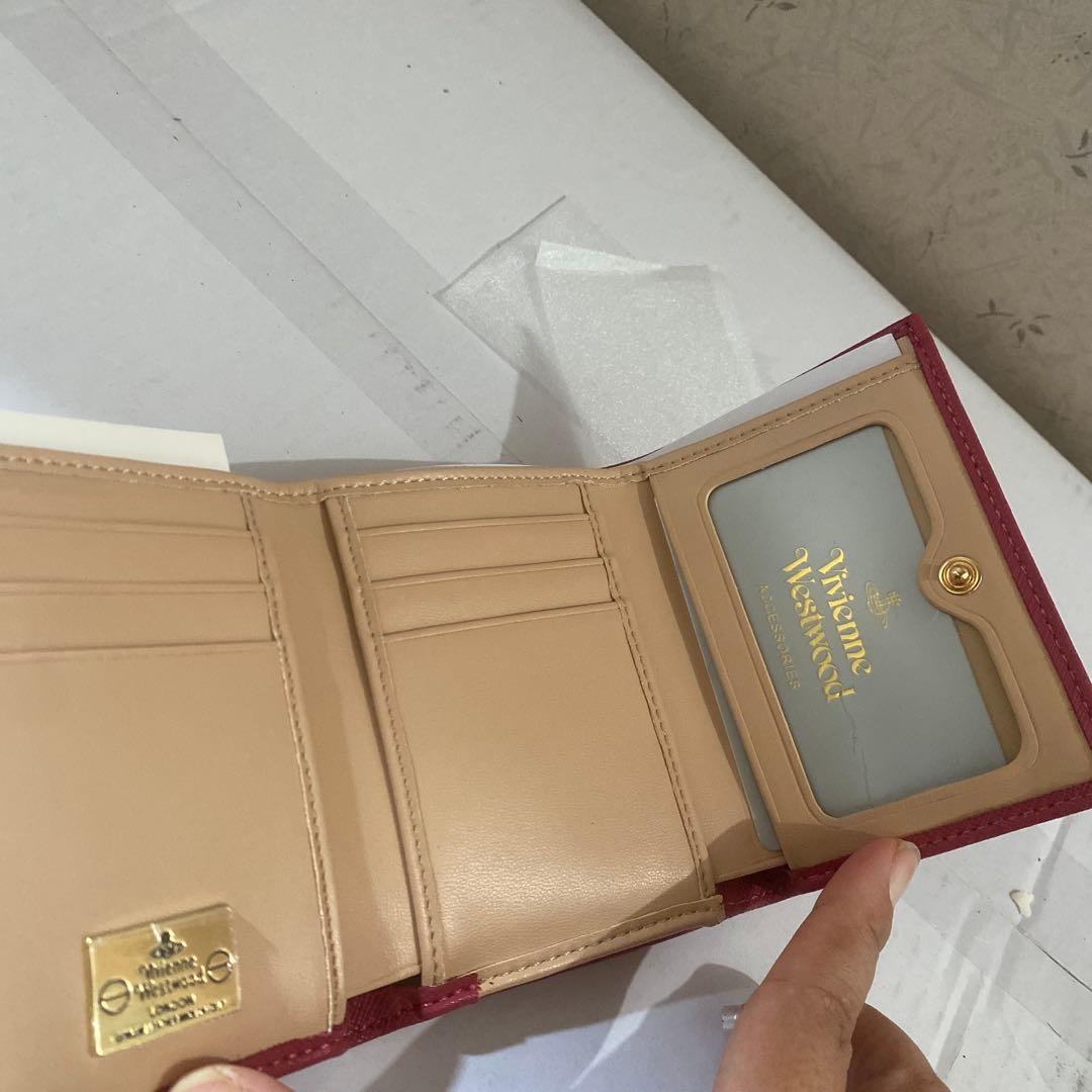 新品未使用 Vivienne Westwood 三つ折り財布　ピンク