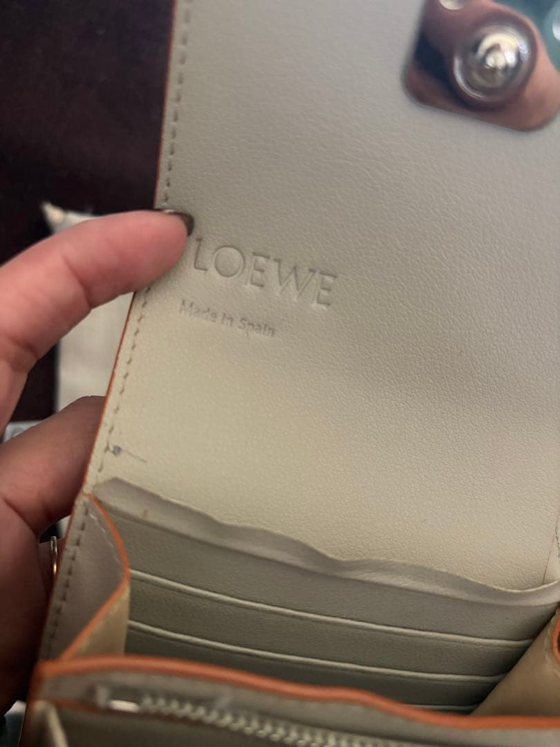 LOEWE 二つ折り財布 グレー