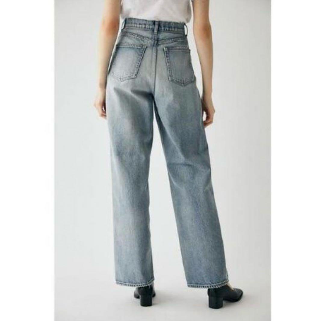 MOUSSY HW DAMAGE LOOSE STRAIGHT/デニムパンツ26
