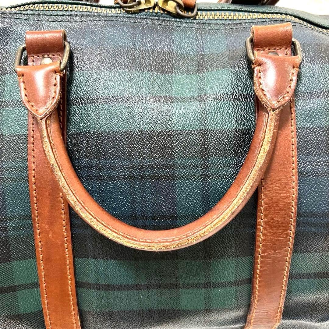 美品✨RALPH LAUREN ボストンバッグ 特大 ブラックウォッチ 2way