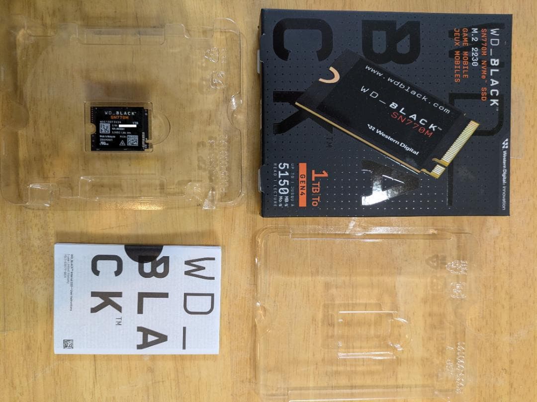 内蔵型SSD WD_BLACK SN770M 1TB NVMe SSD M.2 2230
