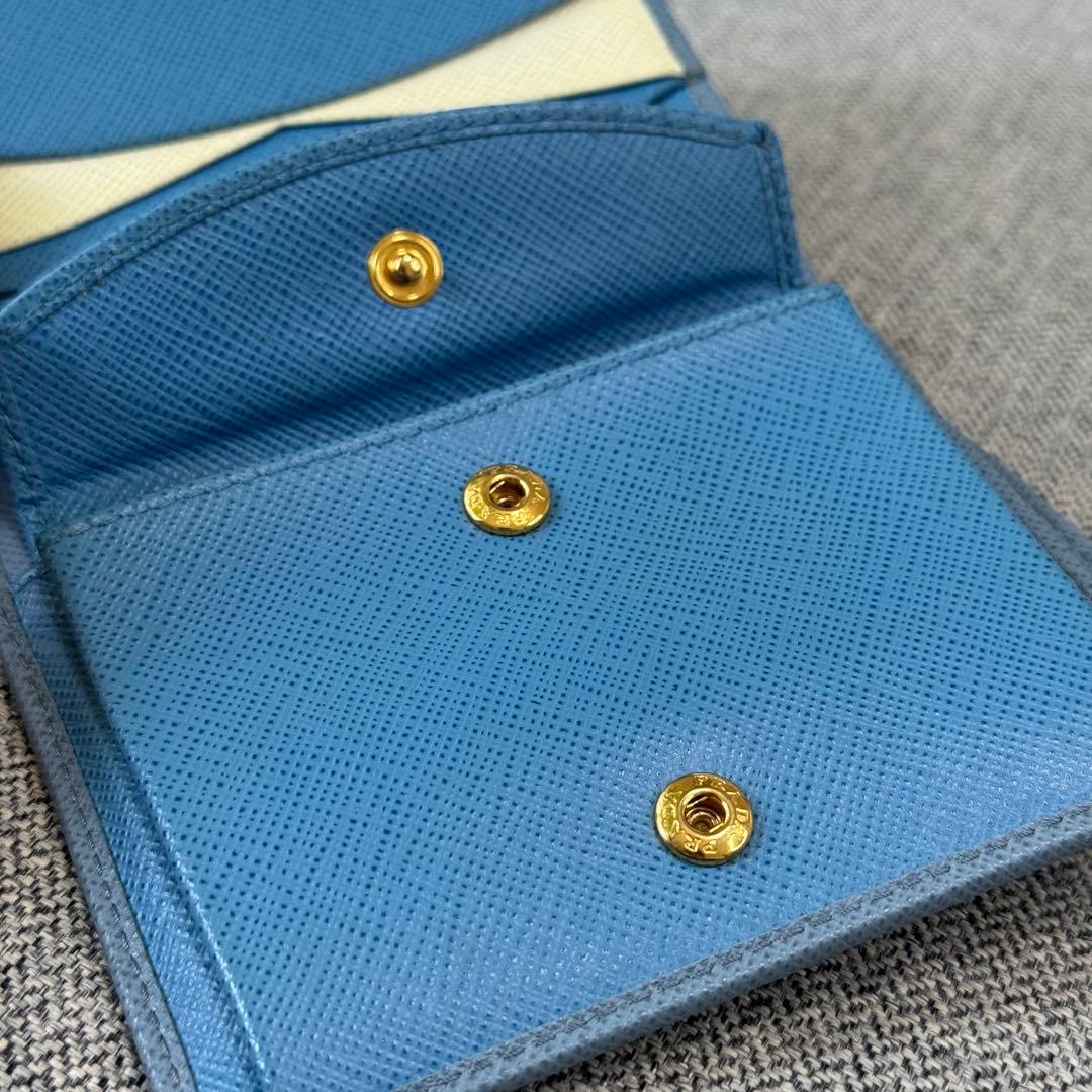 PRADA プラダ サフィアーノメタル 二つ折り財布