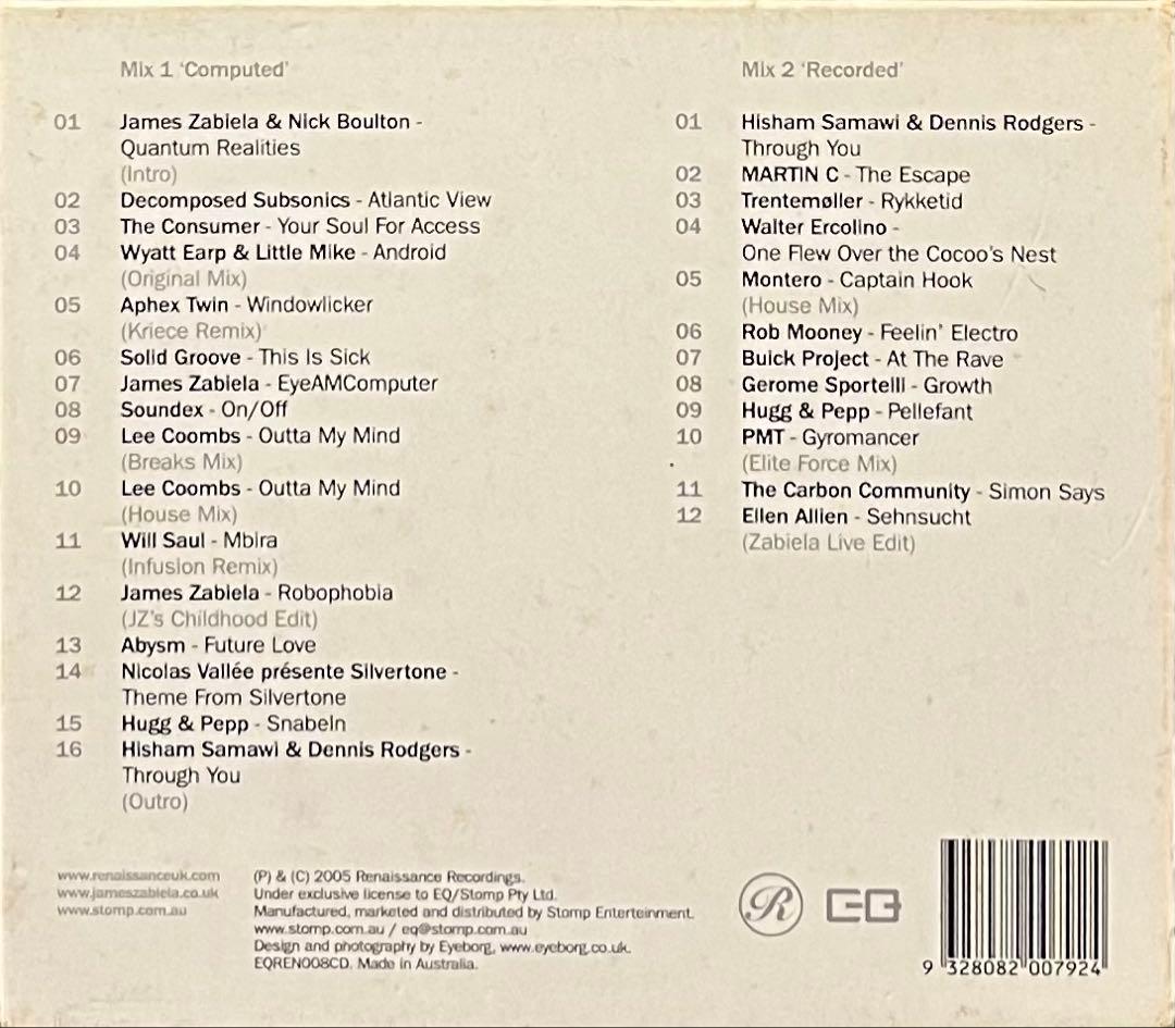 洋楽 Renaissance James Zabiela Utilities 2CD
