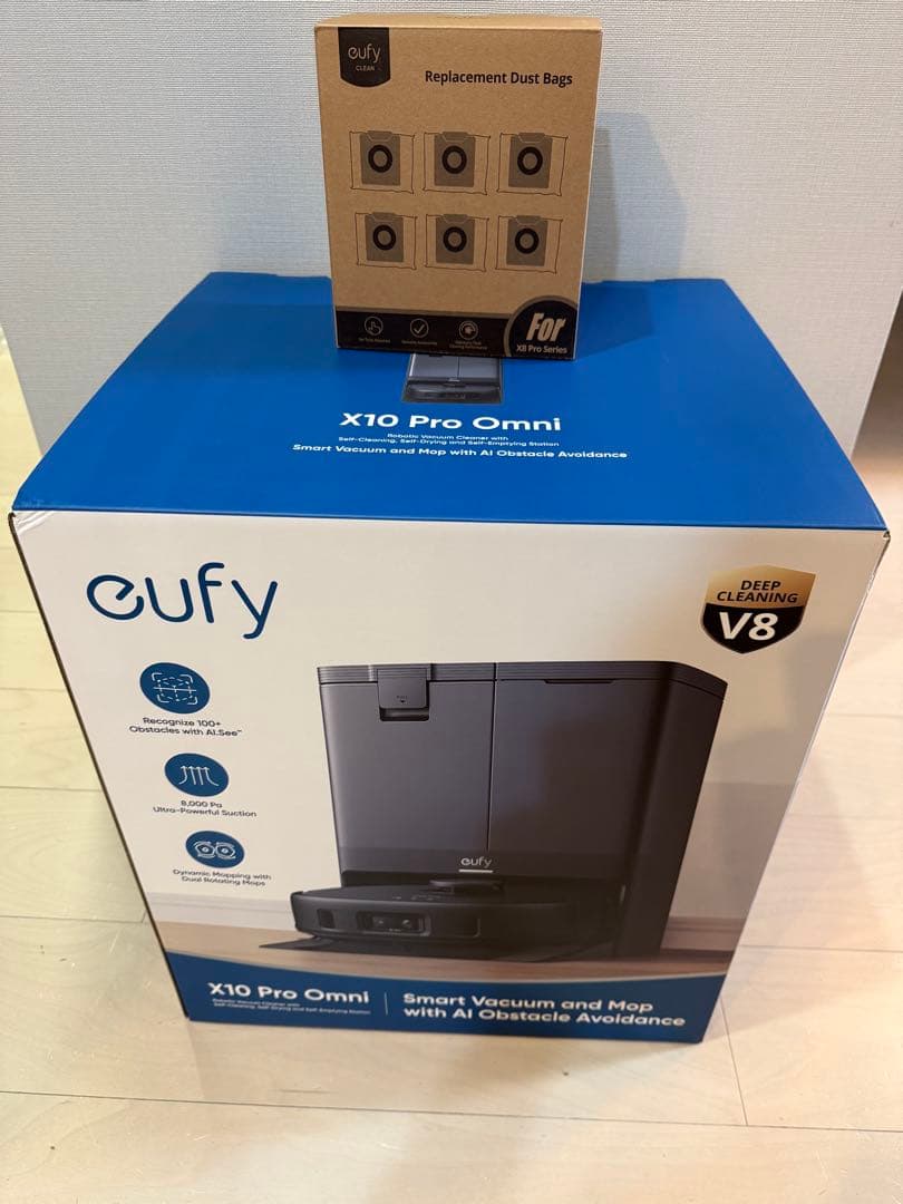 eufy X10 Pro Omni ロボット掃除機 本体 中古 紙パック付き