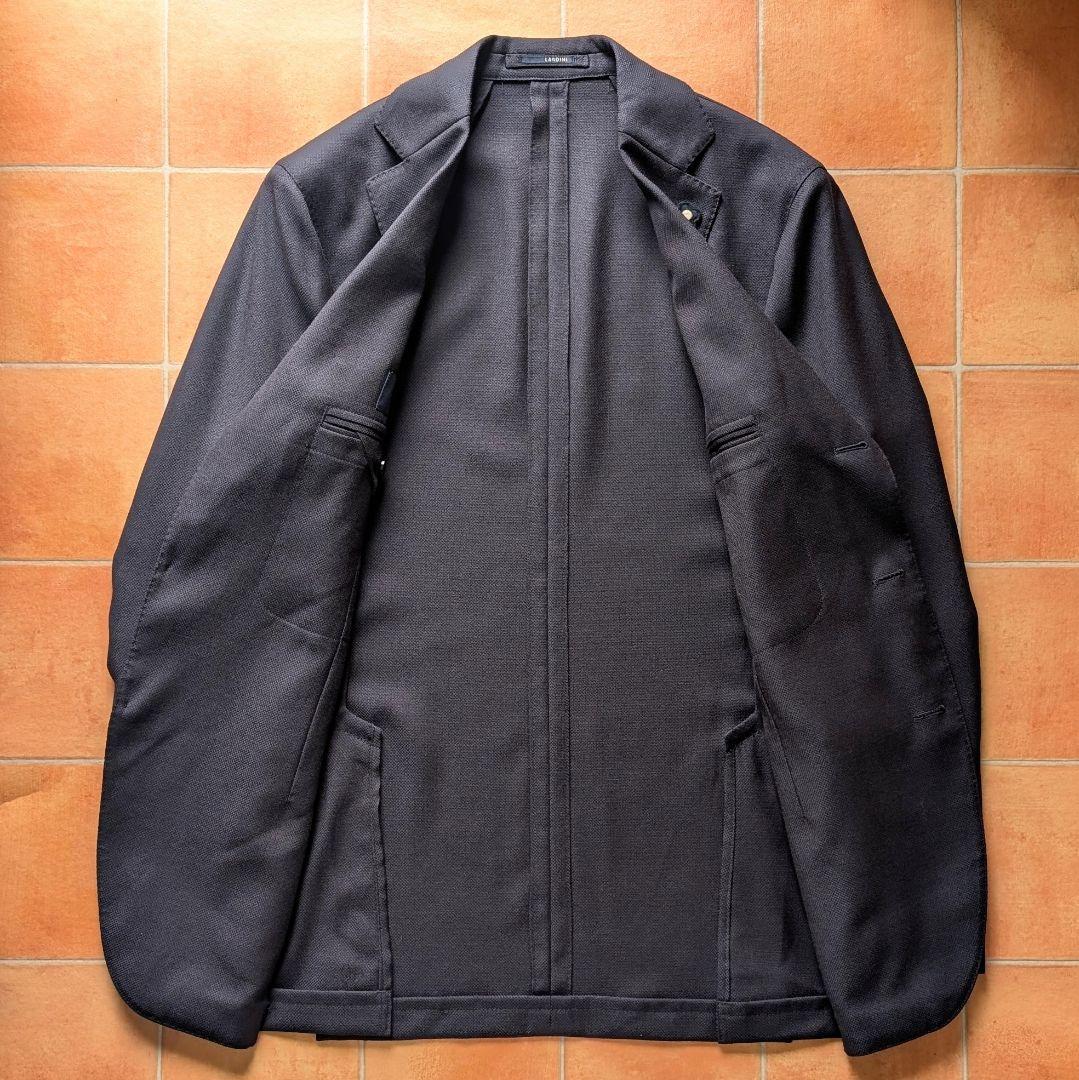 【近年モデル】LARDINI ネイビージャケット 48サイズ ラルディーニ