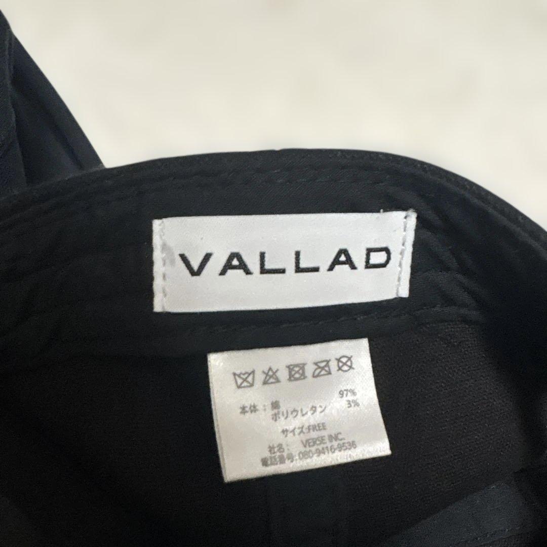 VALLAD ブラック ベースボールキャップ IO
