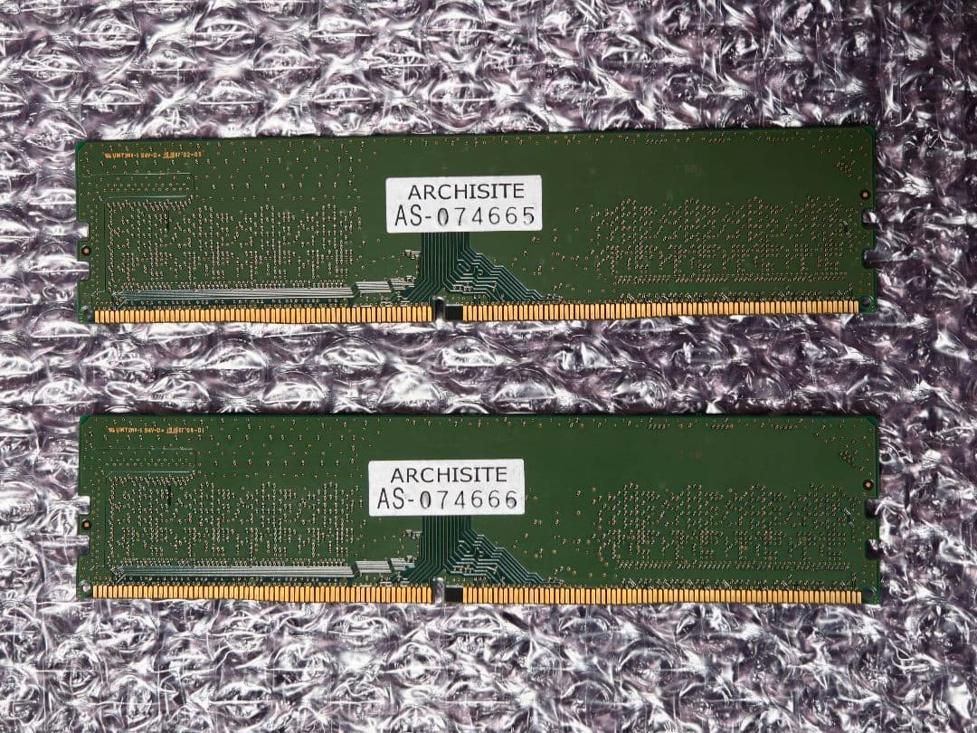 【美品】SAMSUNG DDR4 8GBx2枚 PC4-2666V-UA2-11