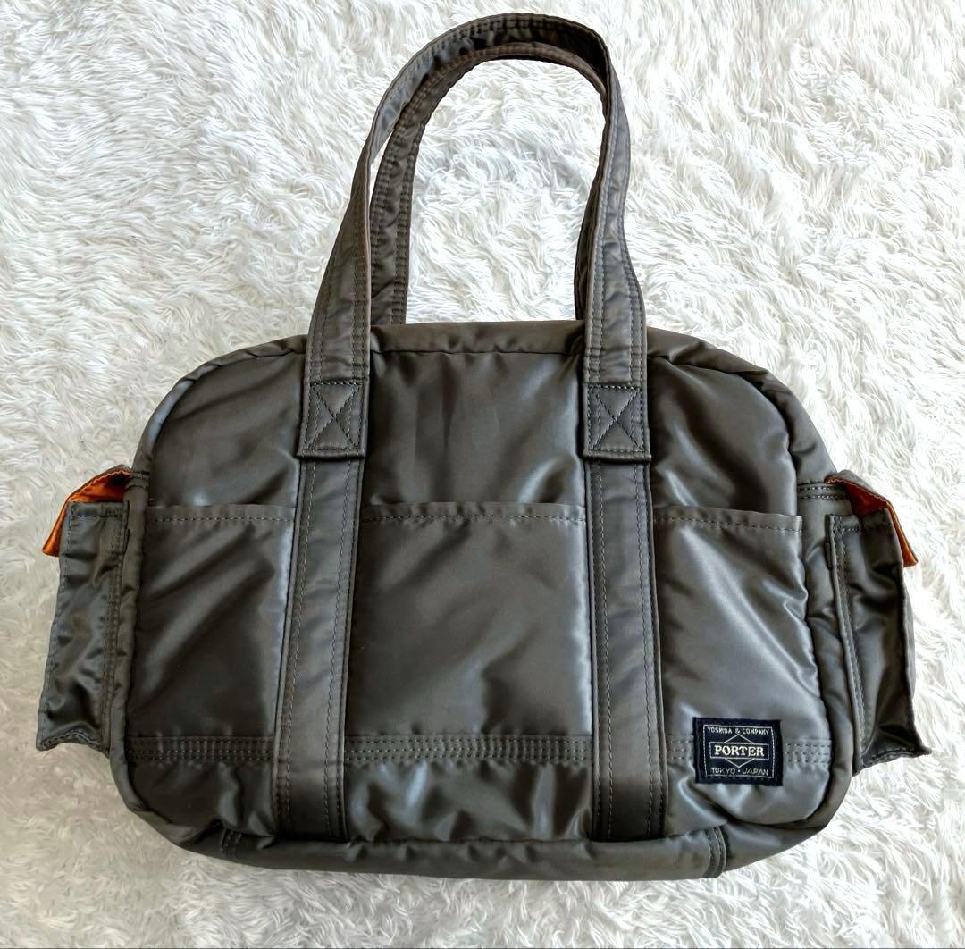 【廃盤・希少】PORTER タンカー ダッフルバッグ　S シルバーグレー