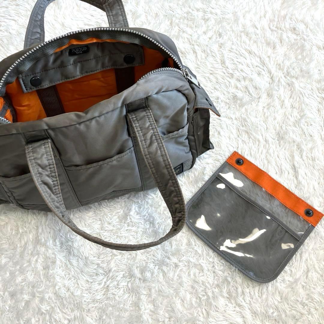 【廃盤・希少】PORTER タンカー ダッフルバッグ　S シルバーグレー
