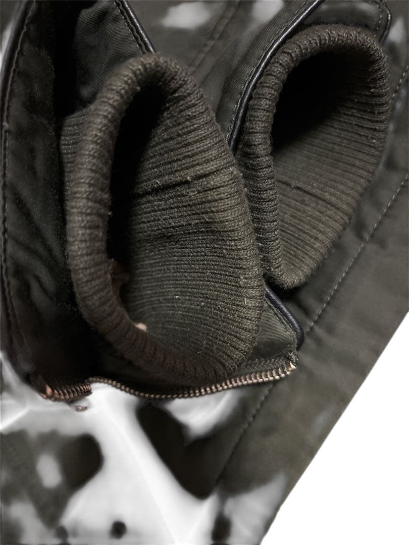 ZARA trf モッズコート カーキ ボア ファー　フード付 Lサイズ