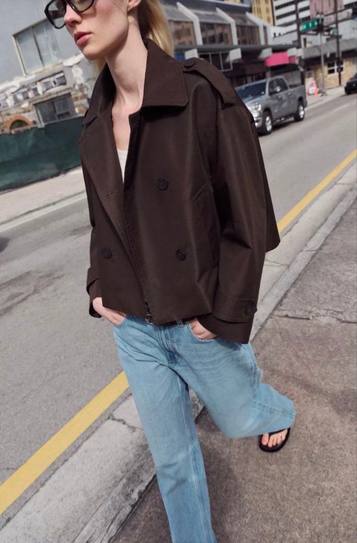 ZARA ショートトレンチコート　2026 春