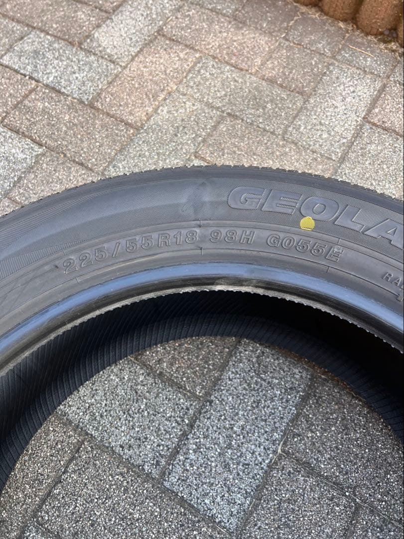 225/55R18ジオランダーSUVG055新車外し2026年1週４本