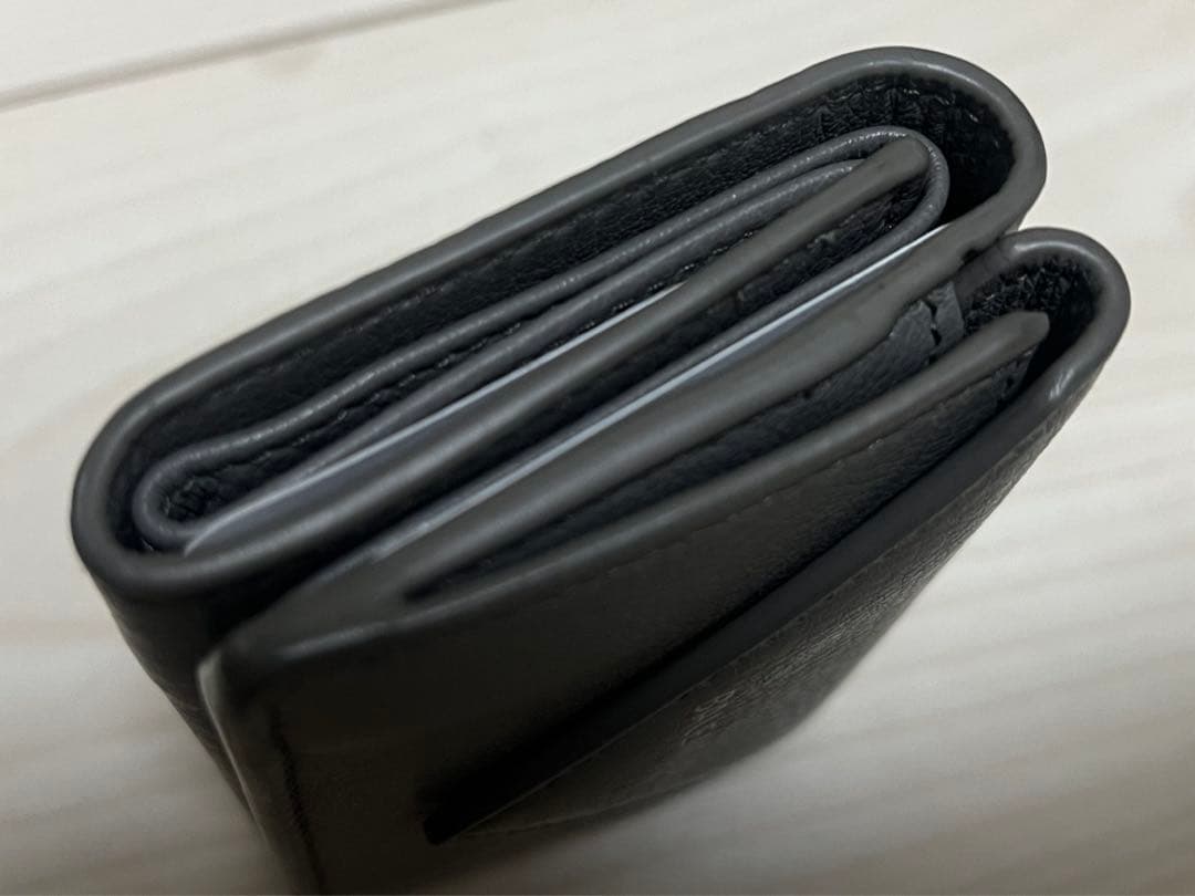 【美品】バレンシアガ 折り財布 ペーパーミニウォレット グレー