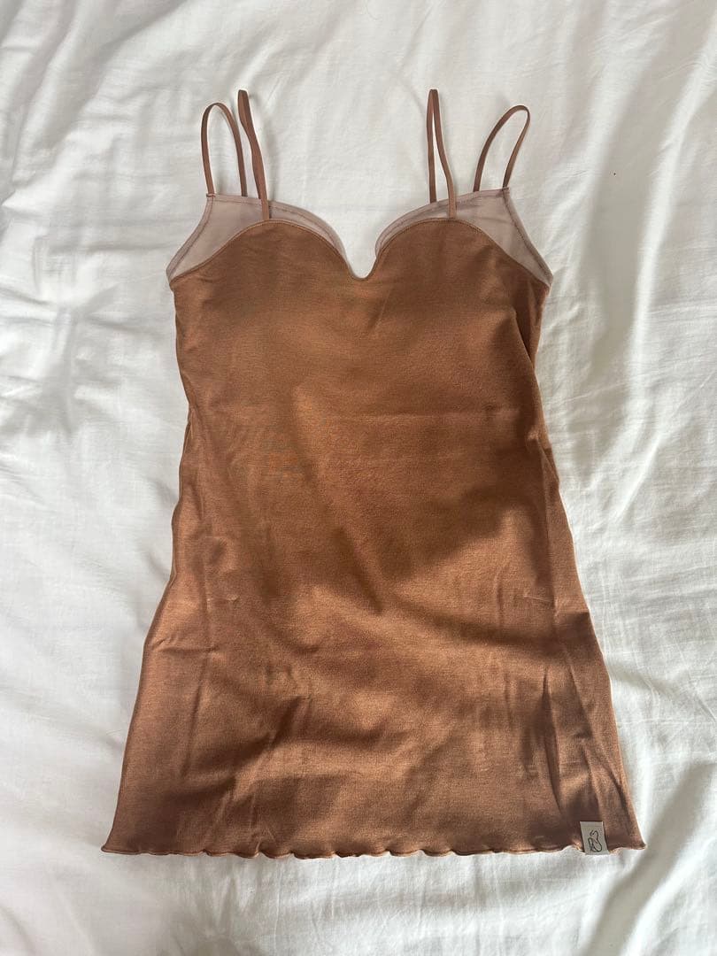 Mizuno×Ameri SHEER DOCKING CAMISOLE tops