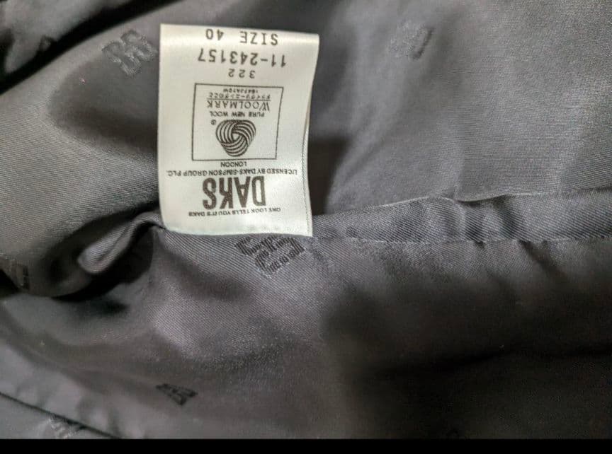 美品　DAKS 　ダックス　ウール　アンゴラ　ロングコート 　ブラック