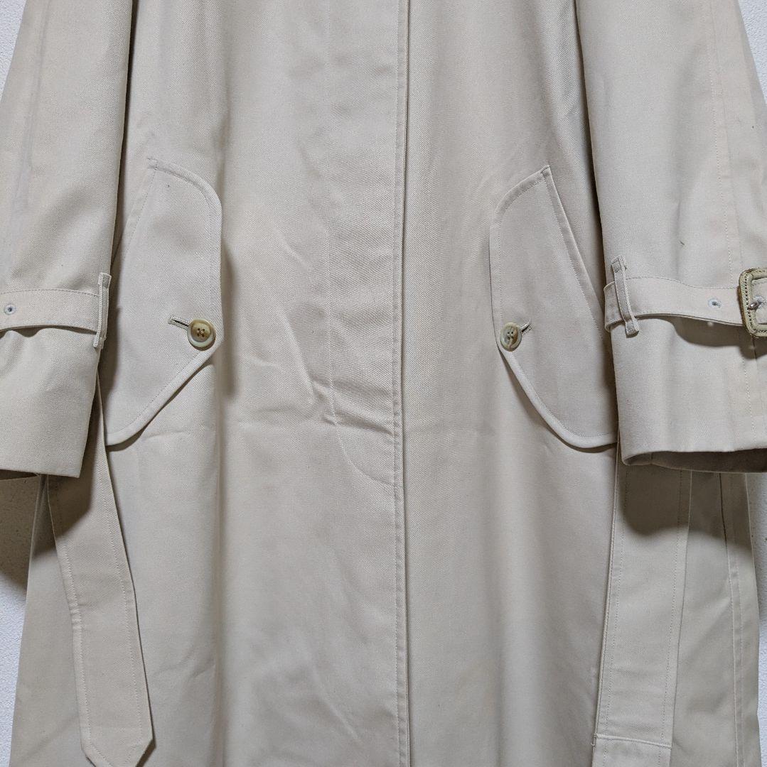 美品 80～90s バーバリー シングル トレンチコート レディース 白タグ28