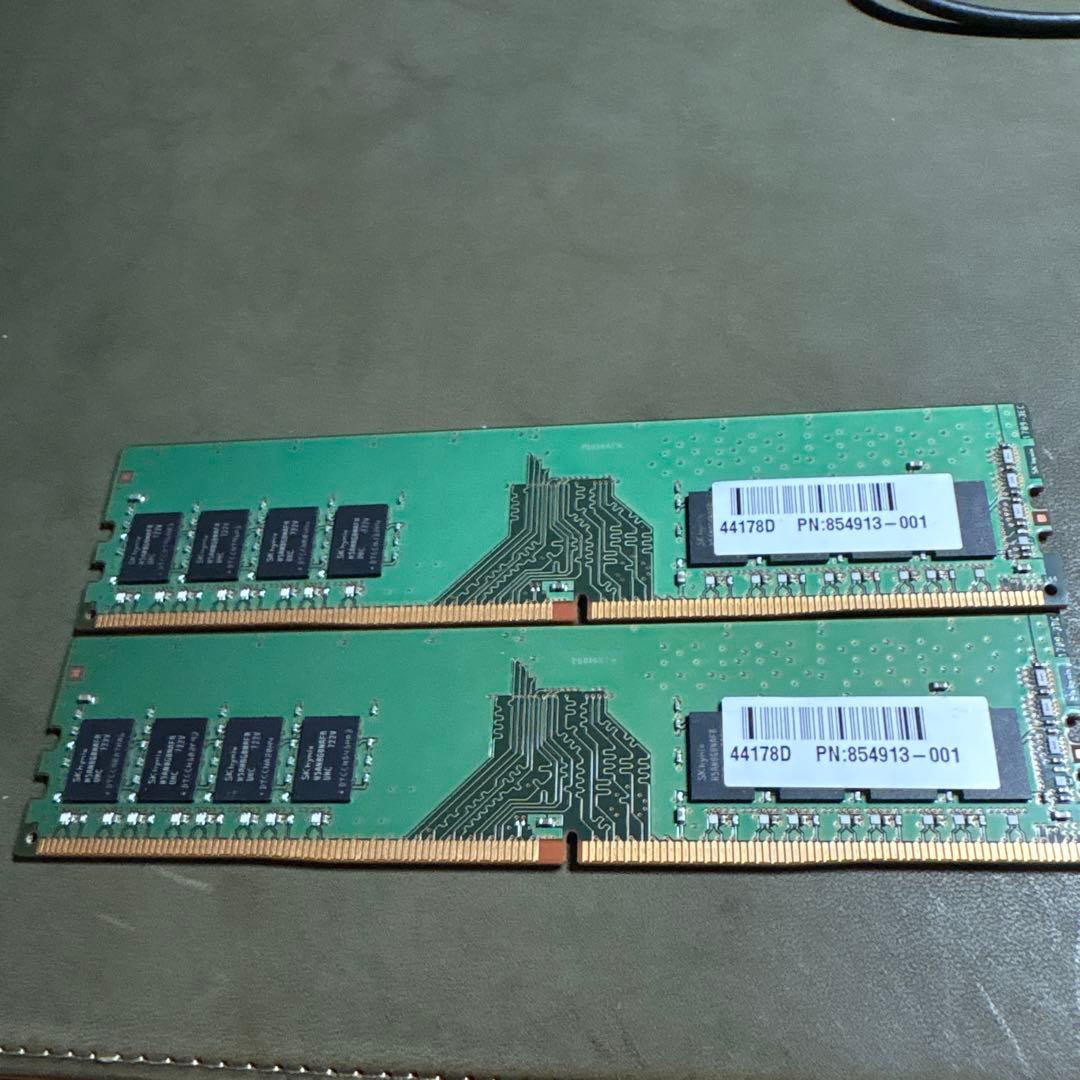 DDR4-2400T 8GBメモリ 2枚セット 合計16GB