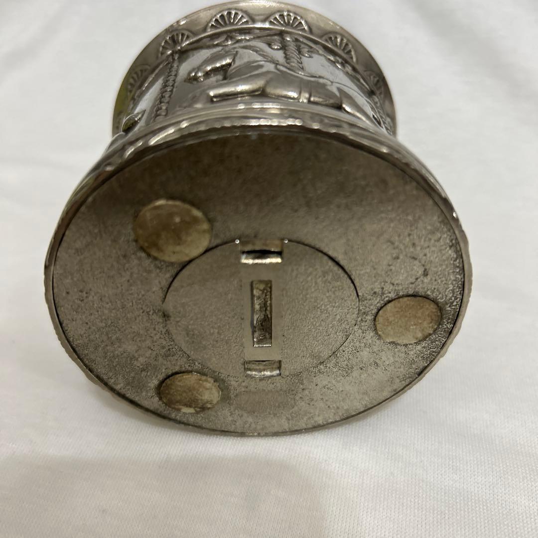 メリーゴーランド　貯金箱　金属製